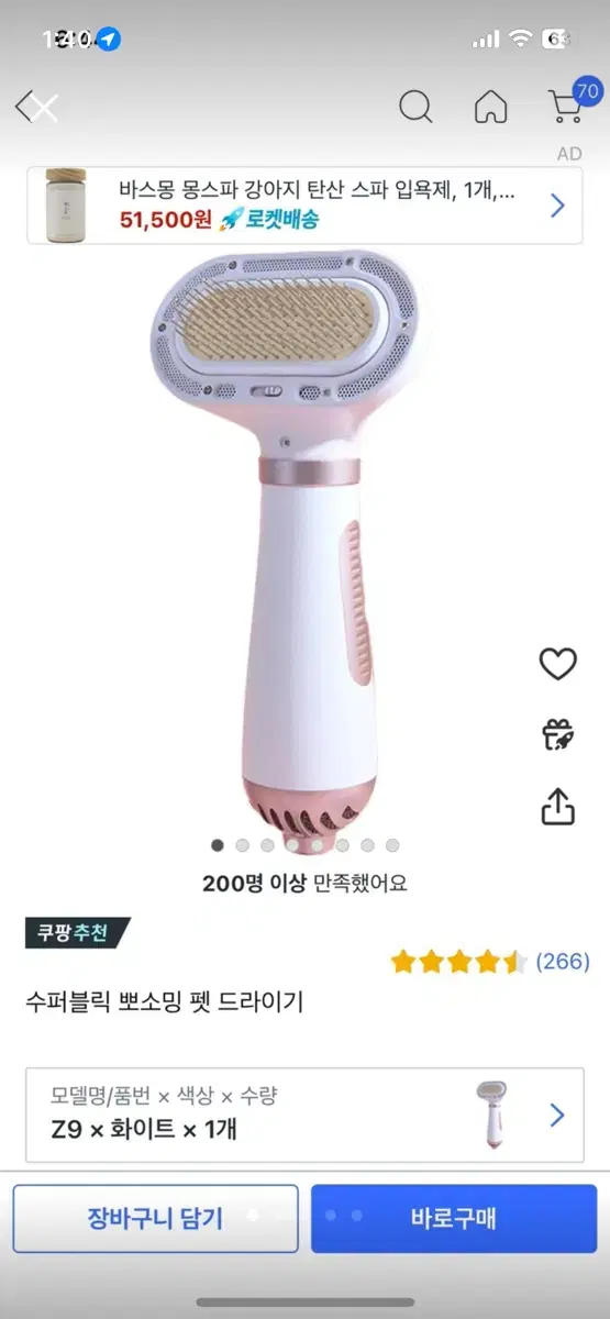 반려동물 드라이기